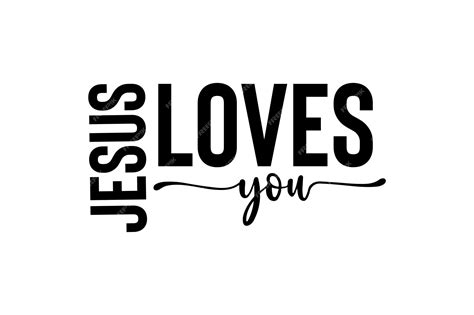 Premium Vector | Jesus loves you