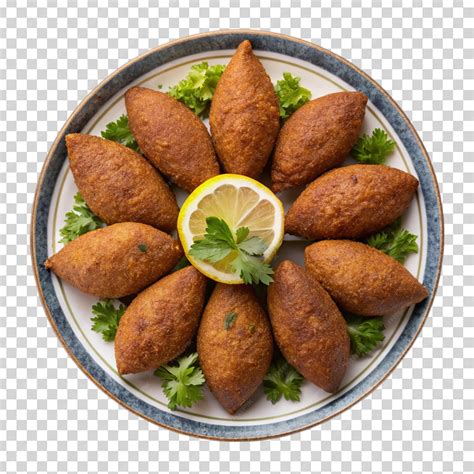 Kibbeh top view isolated on transparent background | Premium AI ...