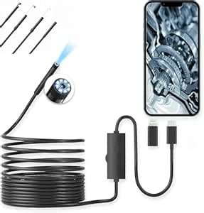 HD Endoscope Camera with Light,Type C and Lighting Borescope for ...