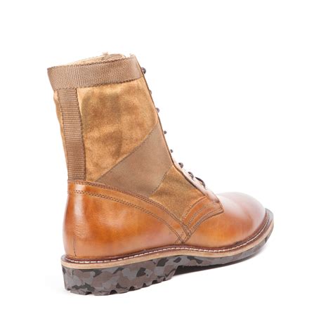 Paratrooper Leather + Canvas Boot // Desert Tan (US: 8) - Vintage ...