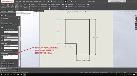 Image result for How to Add a Basic Dimension in SolidWorks Drawing