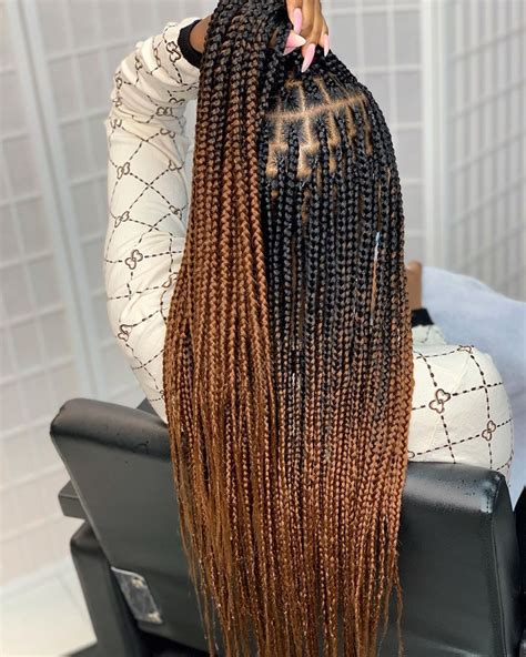 Ombre Box Braid Hair