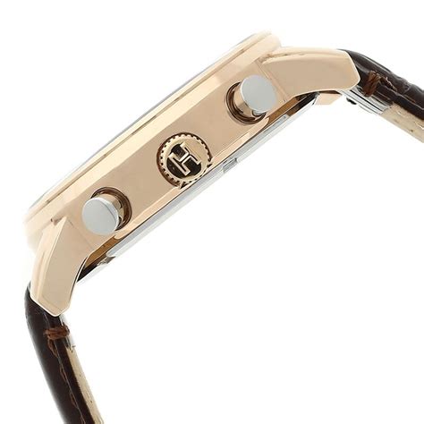 Buy Online Tommy Hilfiger Quartz Multifunction Silver Dial Leather ...