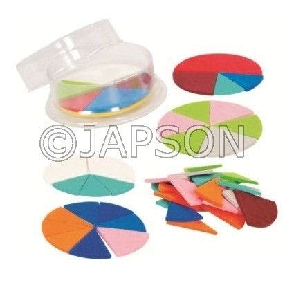 Fraction Wheel EVA Foam (Magnetic) for School Maths Lab – japson.com