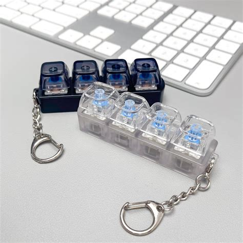 JOINCCI 2PCS Keyboard Fidget Toys for Adult,Keyboard Fidget Keychain ...