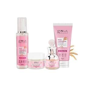 Ceramide Glow Rice Radiance Combo For Korean Glass Skin, Set of 4 ...
