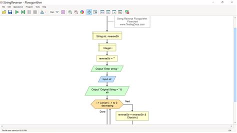 For String Loop Flowchart 的图像结果