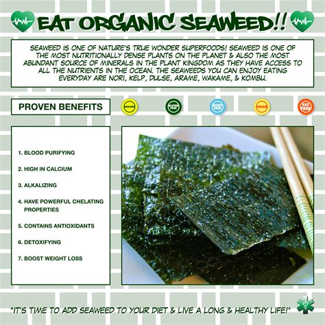 Eat More Seaweed!! Why you should eat more seaweed click on link: http ...