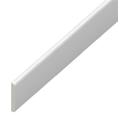 Buy UPVC Plastic Trim 65mm x 1.25m - White Architrave Skirting Board ...