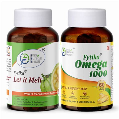 Fytika Let it Melt and Omega 1000: Boost Metabolism, Manage Weight ,Fo ...