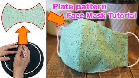 Face Mask Using a Plate for a Pattern 的图像结果