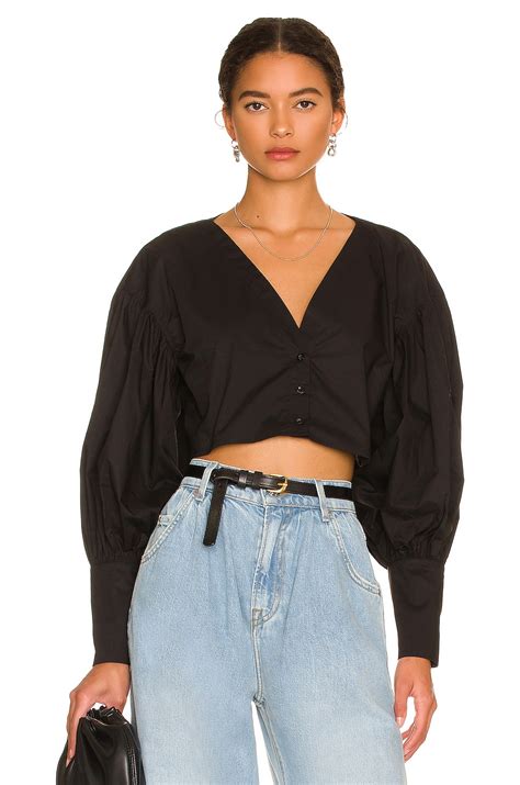 L'Academie The Angeline Top in Black | REVOLVE