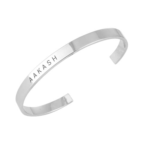 Chandi ka Kada | Silver Kada Design with Name For Men Online