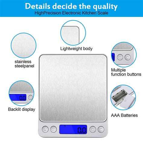 Buy Tobole Food Scales Digital Weight Grams and oz for Cooking Baking ...