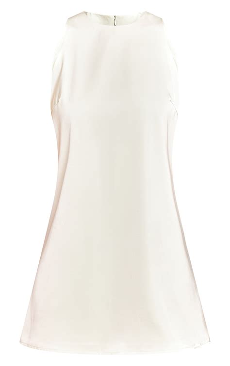 Sage Tailored Sleeveless Shift Dress | Dresses | PrettyLittleThing UAE