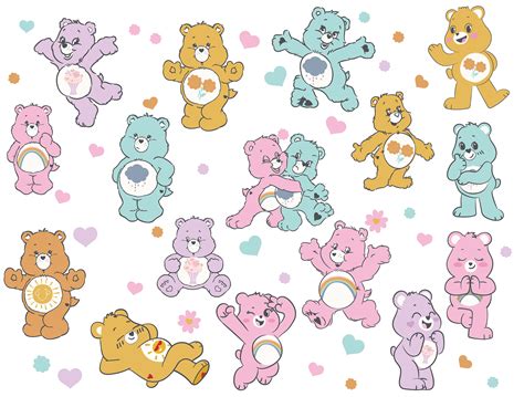 INSTANT DOWNLOAD Care Bears SVG Png Clipart Care Bears - Etsy UK