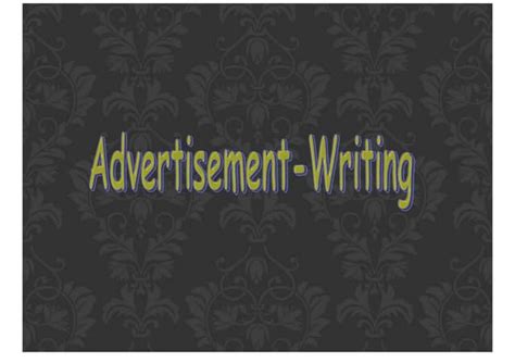 Samples of Advertisement Writing 的图像结果