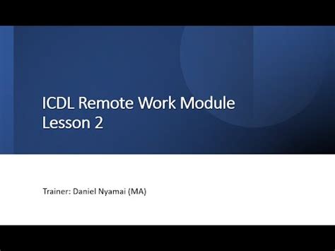 Image result for Remote Work ICDL Exam Questions Answers