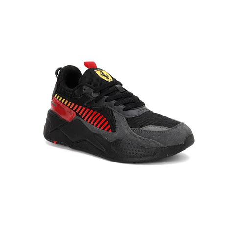 Buy Puma Ferrari Motorsports RS-X Unisex Black Sneakers Online
