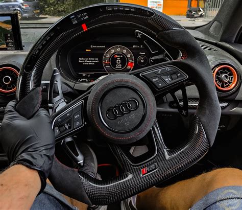 Audi RS3 carbon fiber steering wheel - Control Customs
