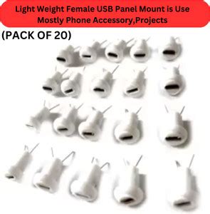 TechSupreme Best Panel Mount Micro USB Female Socket (PACK OF 20 ...