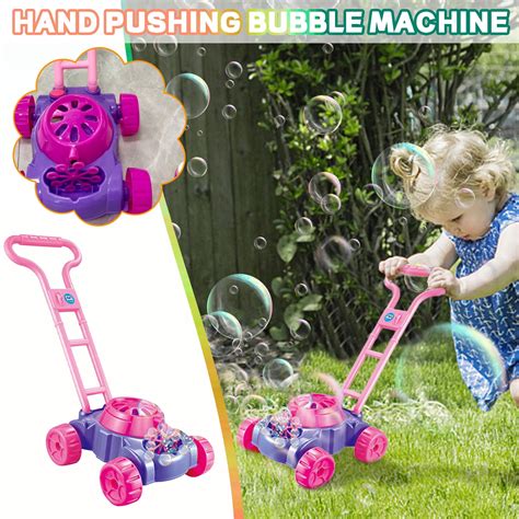 Kids Bubble Mower Toy, Bubble Blowing Lawn Mower with Realistic Sounds ...