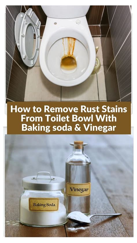 The easiest way to remove rust stains from the toilet bowl with baking ...