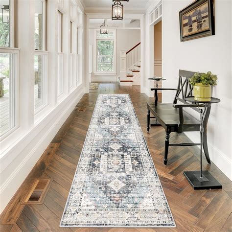 Amazon.com: Hallway Washable Runner Rug 2'6x10 - Vintage Kitchen Rug ...