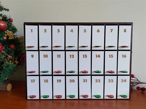 Fancy Advent Calendar With Doors SVG Files for Laser Cutting INSTANT ...