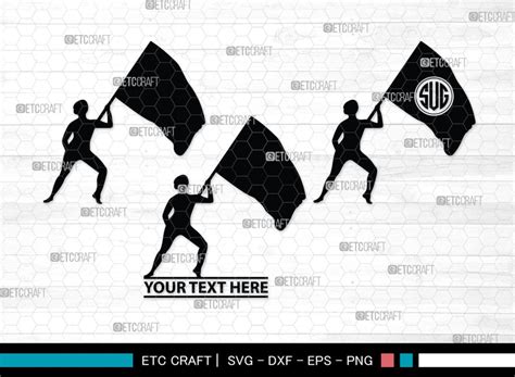 Color Guard Monogram, Color Guard Silhouette, Color Guard SVG, Color G ...