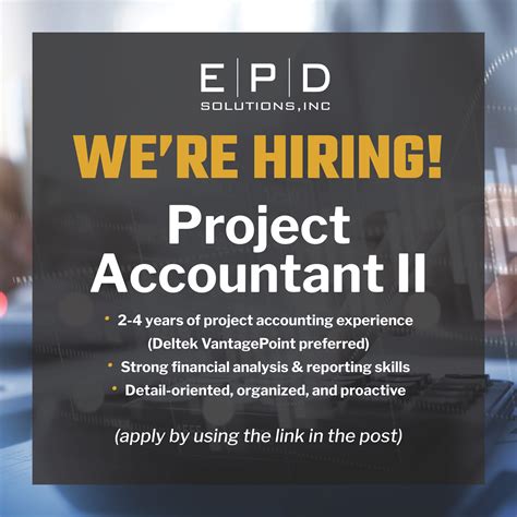 Join our Operations team as a Project Accountant II and play a key role ...