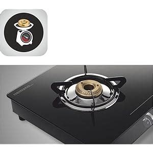Preethi Blu Flame Gleam Glass Top 2-Burner Manual Gas Stove (Black ...