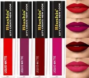 Buy BLUSHIS Liquid Matte Lipstick Non-Transfer, Smudge-Proof, Long ...