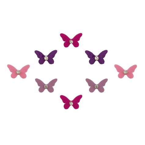 Comet Busters Beautiful Butterfly Bindi With Stone (6mm) (BIN1613)