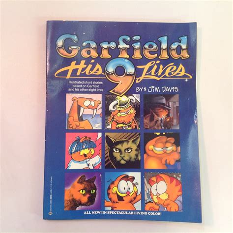 Vintage 1984 Trade Paperback Garfield: His 9 Lives Jim Davis First Edi ...