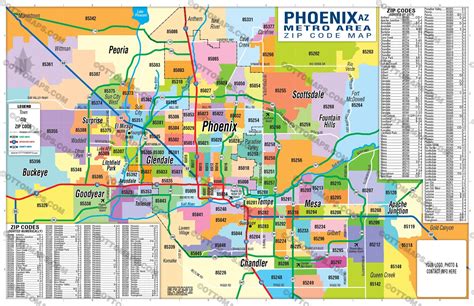 Image result for Phoenix Zip Code Map