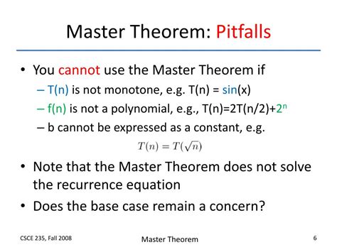 Image result for Master Theorem Algorithm