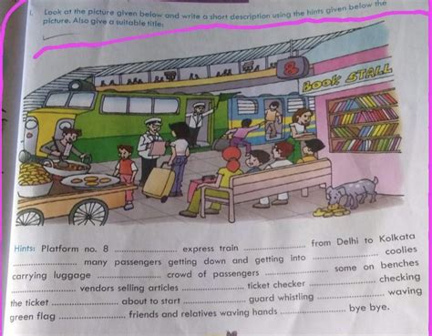 look at the picture give below and write a short description using the ...
