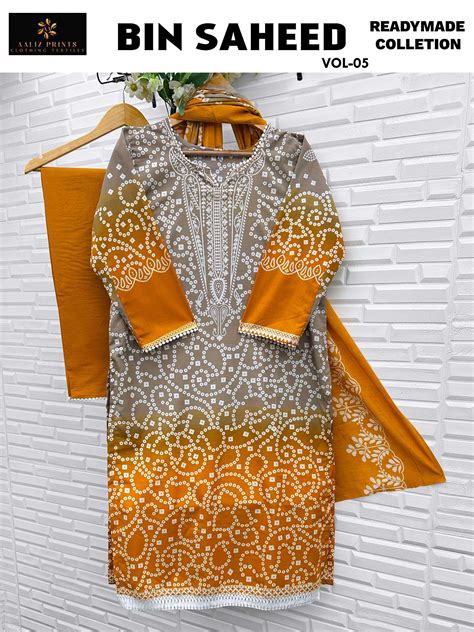 AALIZ PRINTS BIN SAHEED VOL 5 NX READY MADE COLLECTION AT BEST ONLINE ...