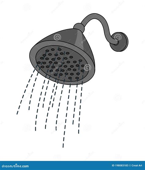 Shower Clip Art Illustration Vector Isolated Stock Vector ...