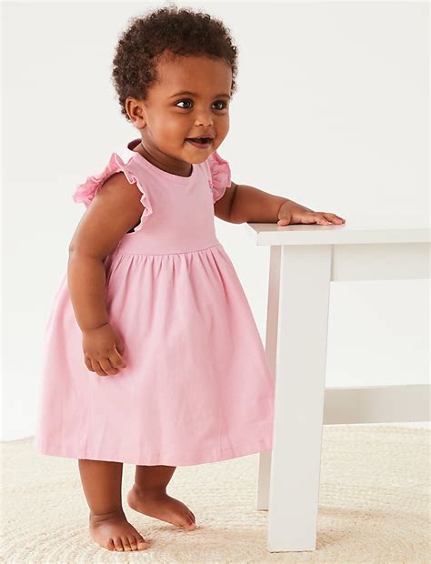 Buy Pure Cotton Flower Dress at Marks & Spencer