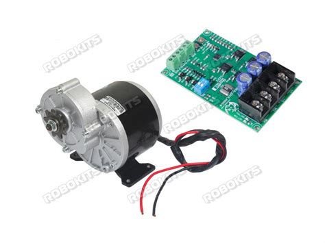 E-BIKE DC MOTOR MY1016Z3 24V 300RPM 350W WITH Rhino MD20Amp Driver (1 ...