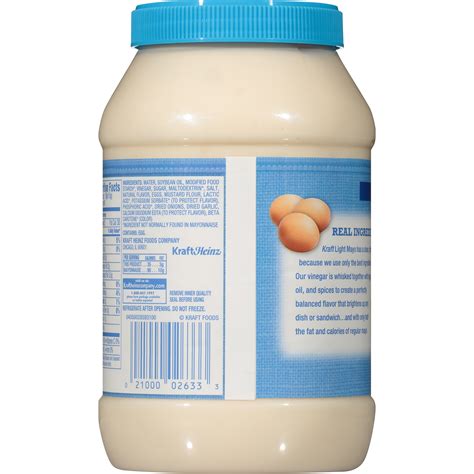 Kraft Low Fat Mayonnaise Nutrition Facts at Karen Spaulding blog