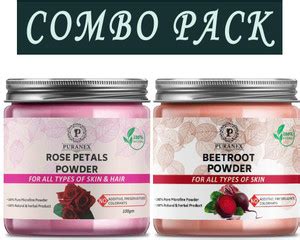 puranex 100% Natural & Pure Rose Petals Powder For Pinkish, Soft ...