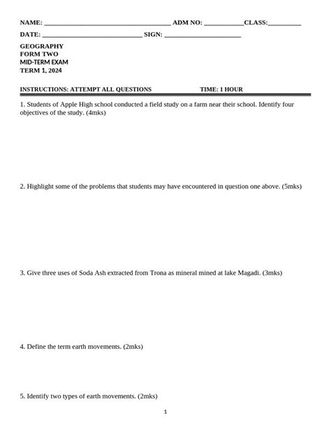 Image result for Geography Examination