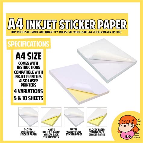 Image result for Sticker Backing Paper A4