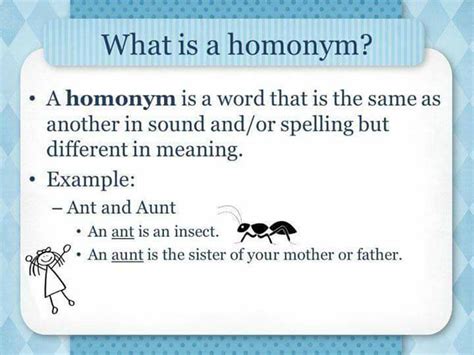 Image result for What Is Homonym a Examples
