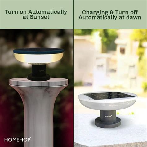 Solar Round Gate Main Pillar Decoration Light Waterproof – HOMEHOP®