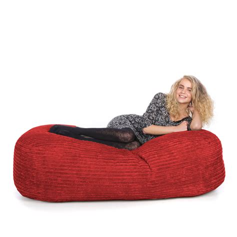 Jumbo Corduroy Lounger Bean Bag, Handmade in the UK, Beans Included ...