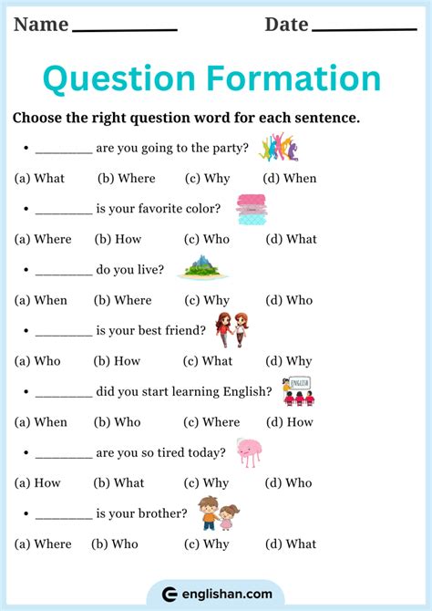 Question Formation Exercises 的图像结果